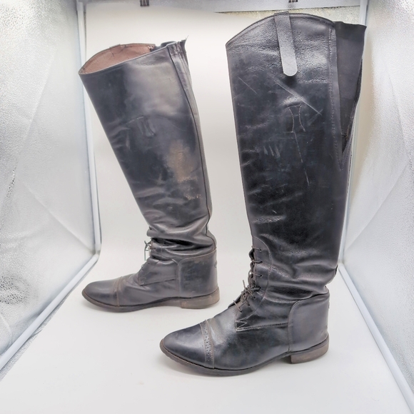 R950 Riding Women's Black Knee-High Boots sz 10 - Picture 4 of 11
